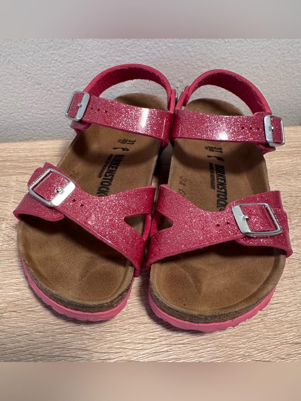Glitter pink Birkenstocks 13